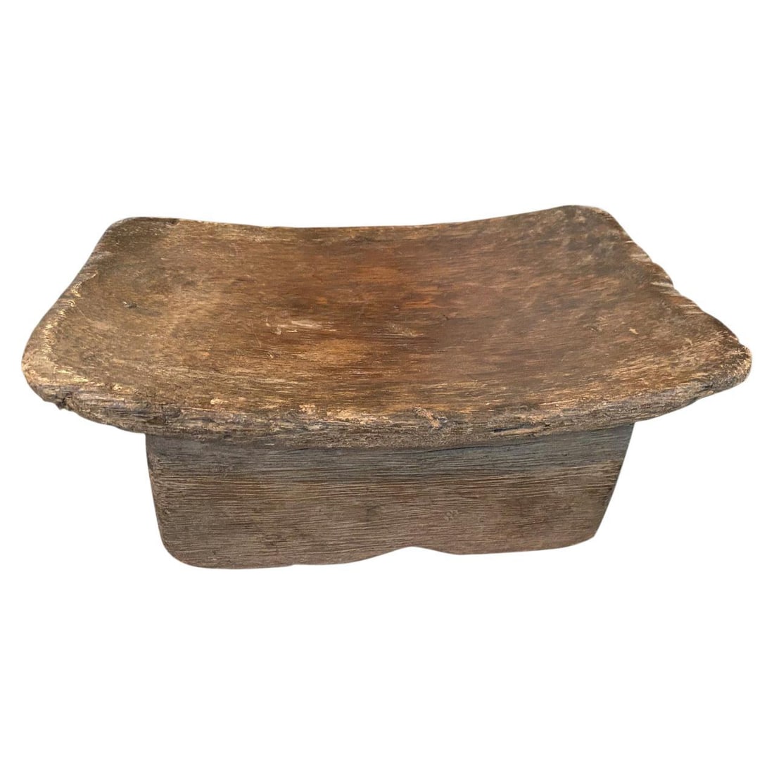 Antique Wood African Stool - 2