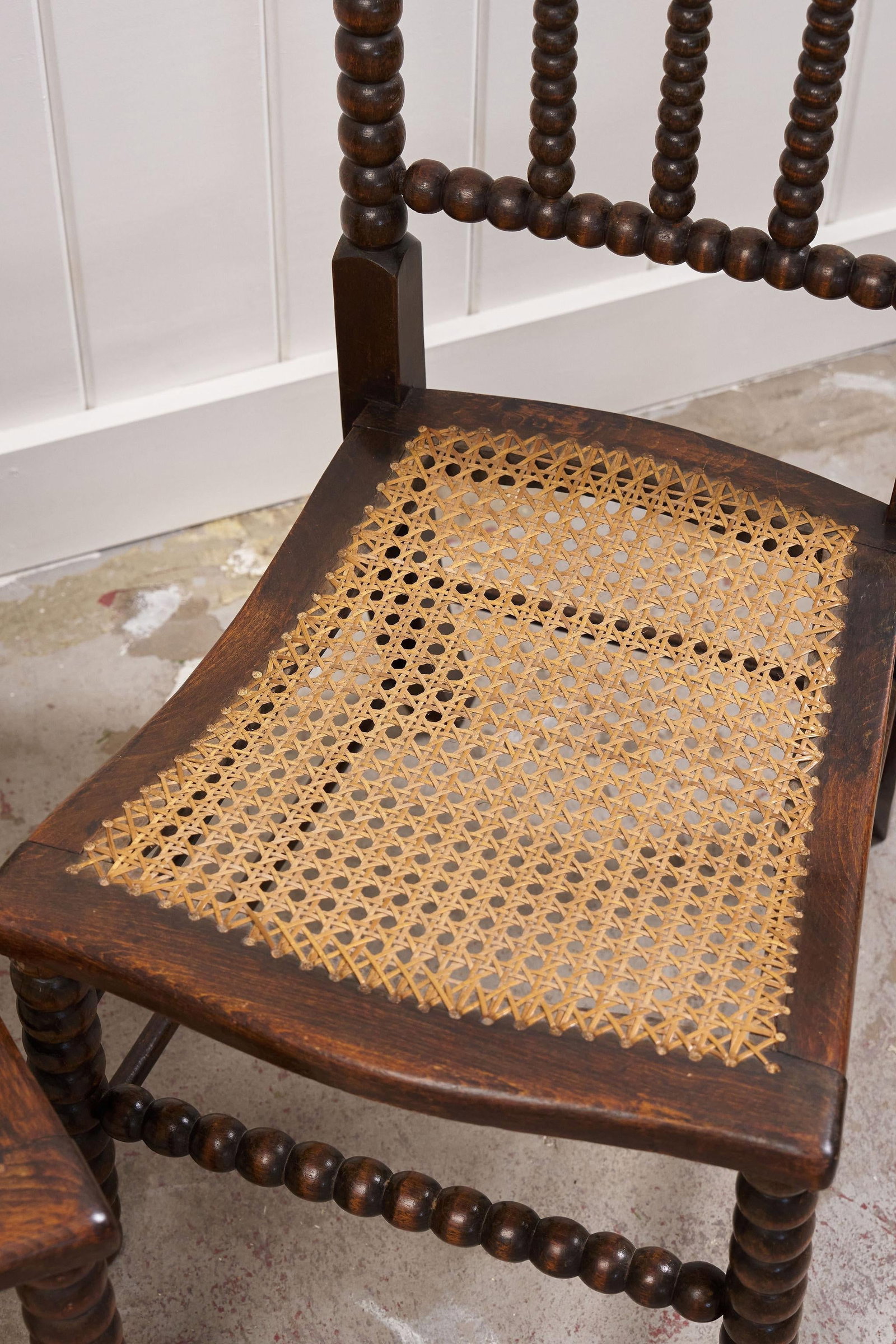 Late 19th Century Pair of Victorian Bobbin Turned Children Chairs - 4