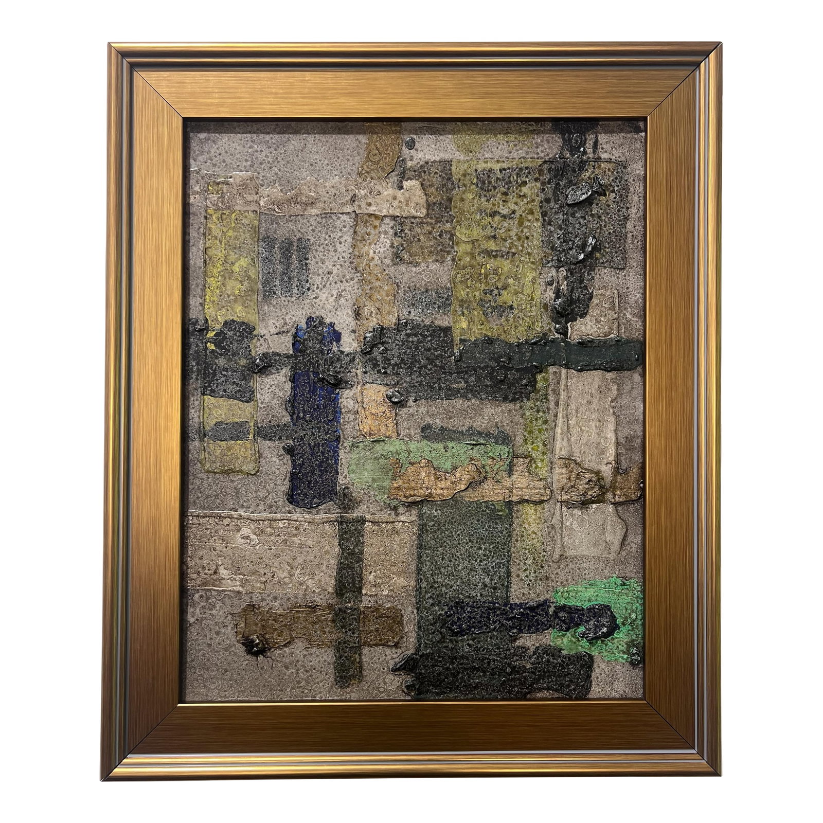 Atmosphere No. 1 - Original Abstract Painting by J. Kent Martin: Original abstract painting by J. Kent Martin in layered gray, green, and muted earth tones with subtle textural depth. Atmosphere No. 1 feels expansive and immersive-soft transitions and diffused