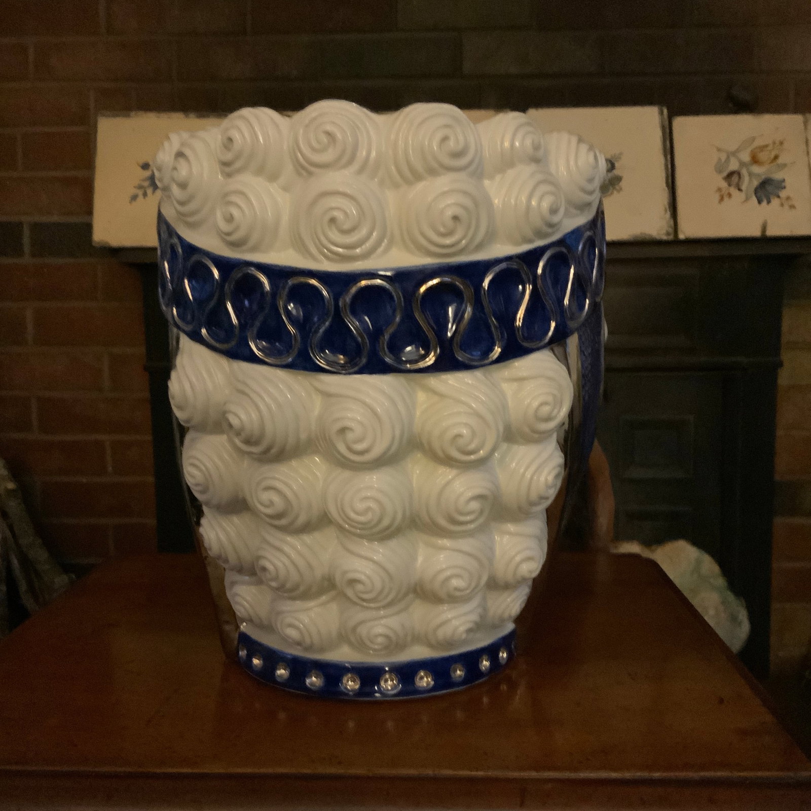 Moors Head Porcelain Vase by Alfiero Mangani Florence Italy - 4
