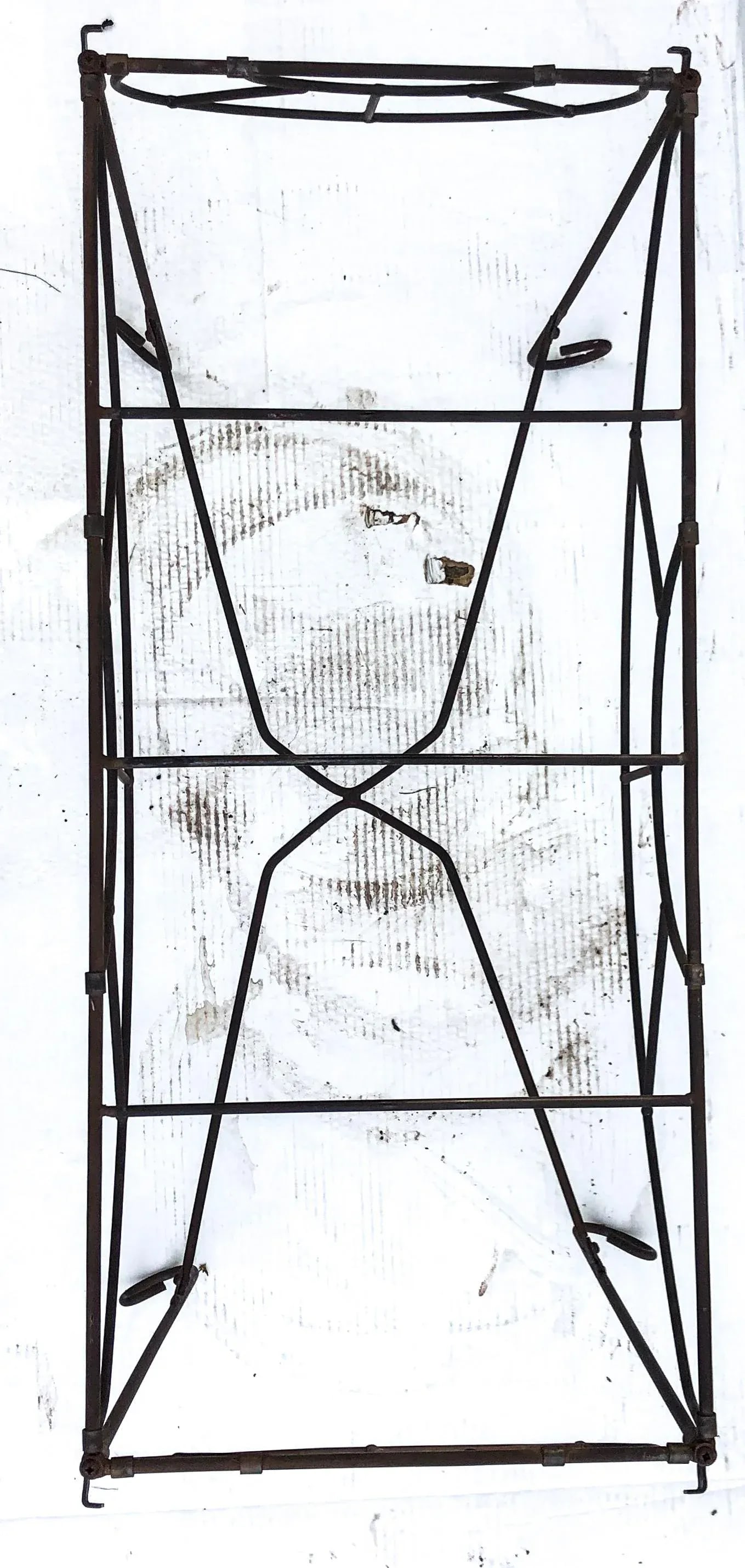 Vintage Iron Metal Adjustable Plant Stand Side Table - 7