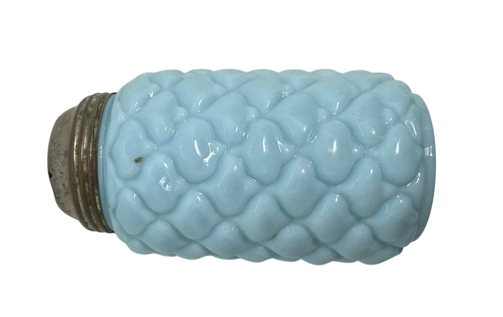 Attributed to Consolidated Glass Eapg Light Blue Opaline Cone/Pineapple Sugar Shaker C1890 Usa - 6