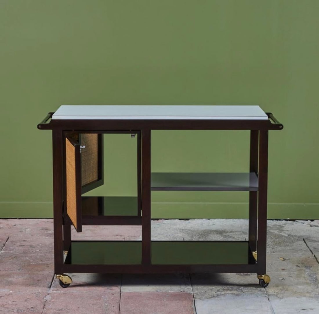 1960s Edward Wormley Bar Cart for Dunbar - 2