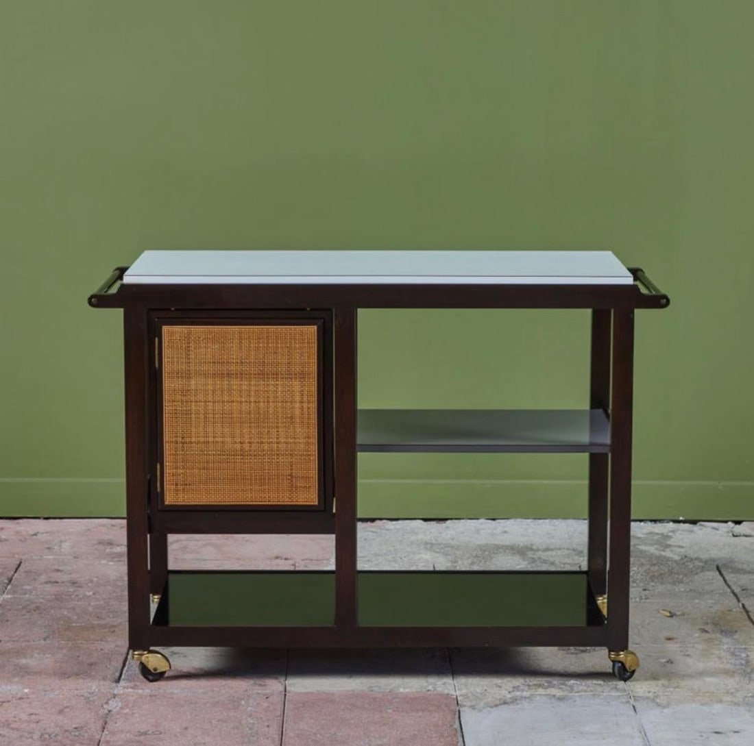 1960s Edward Wormley Bar Cart for Dunbar - 3