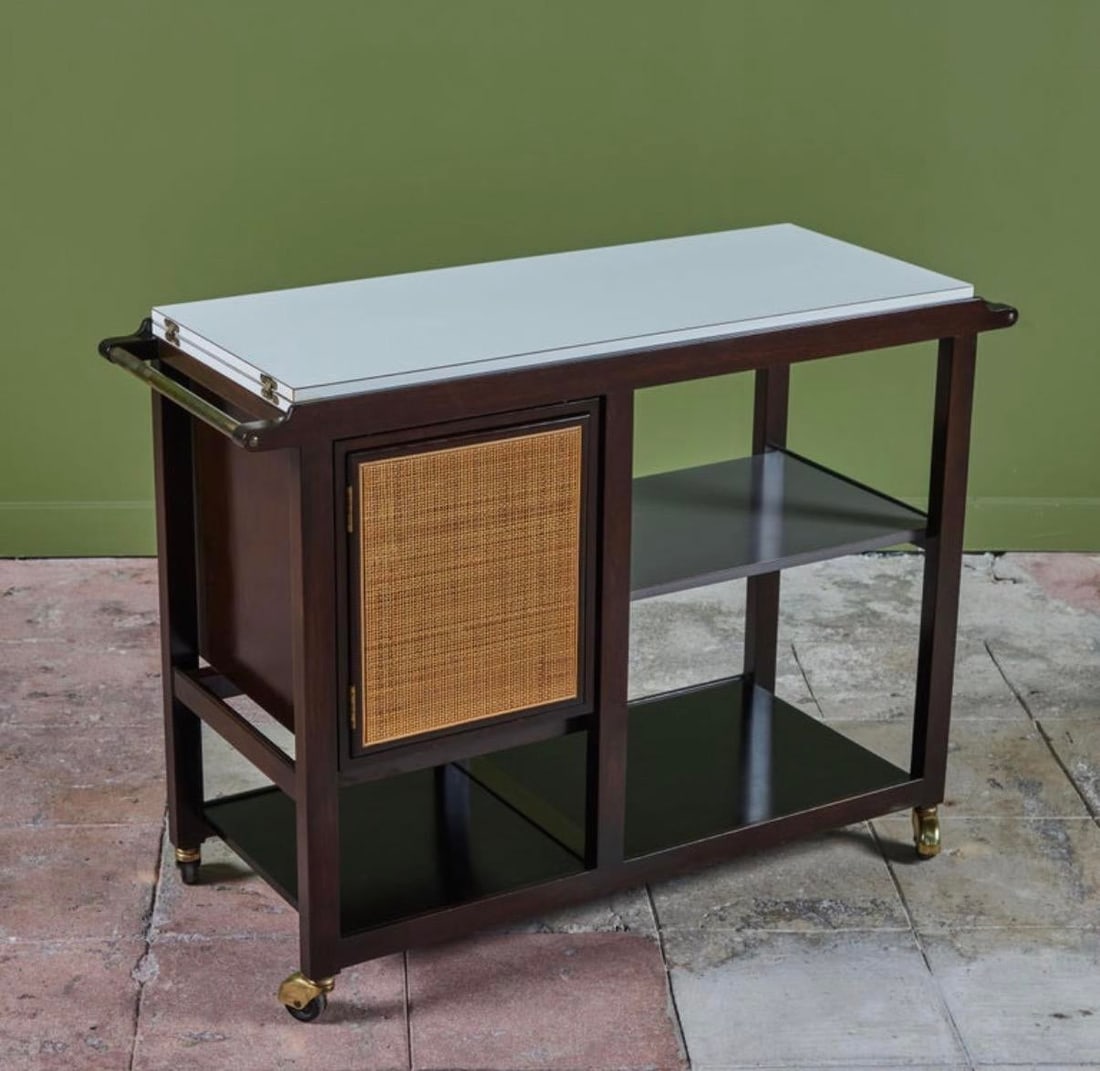 1960s Edward Wormley Bar Cart for Dunbar - 4