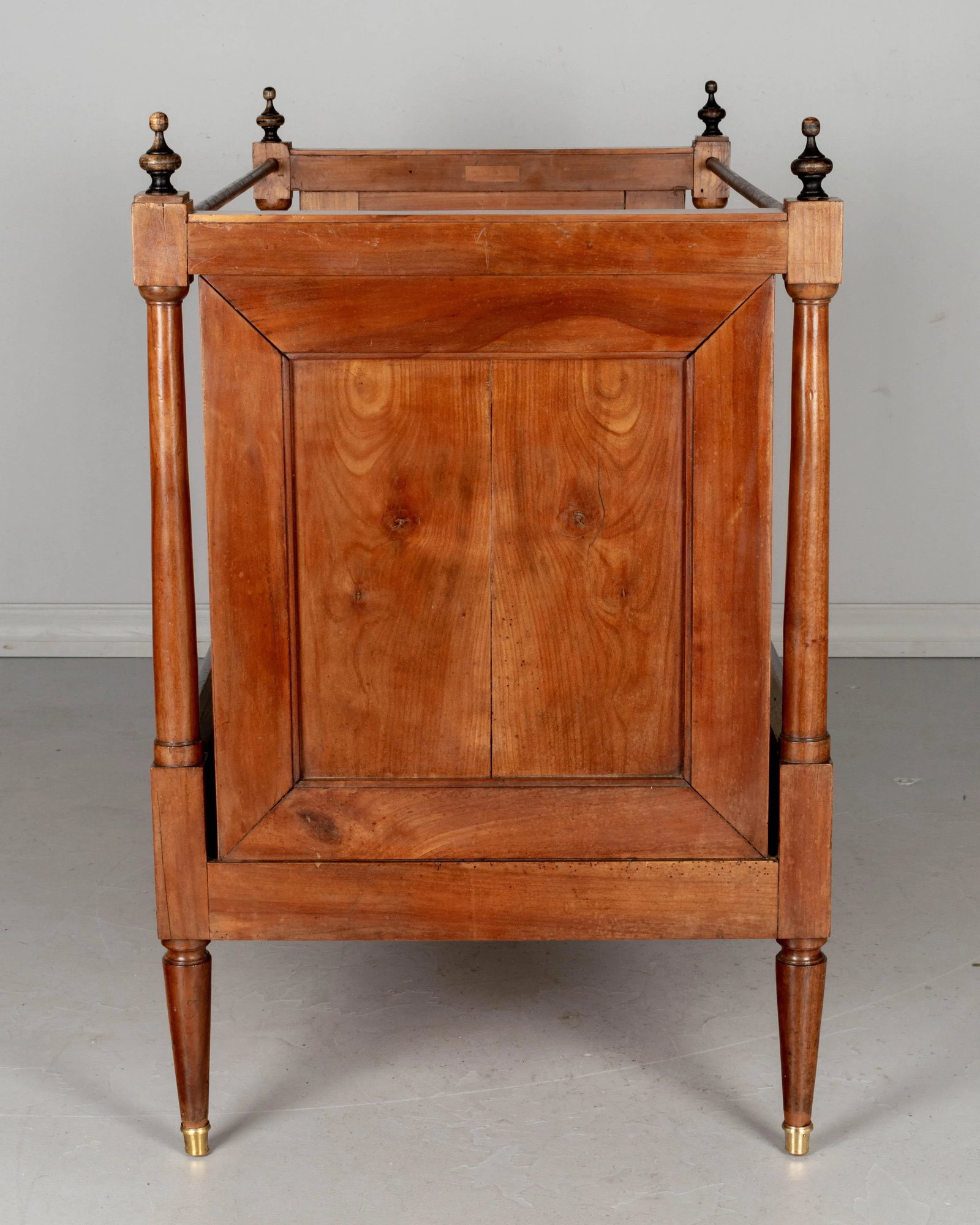 19th Century Napoleon III Child's Bed, Solid Cherry Wood, Hand-Crafted - 8