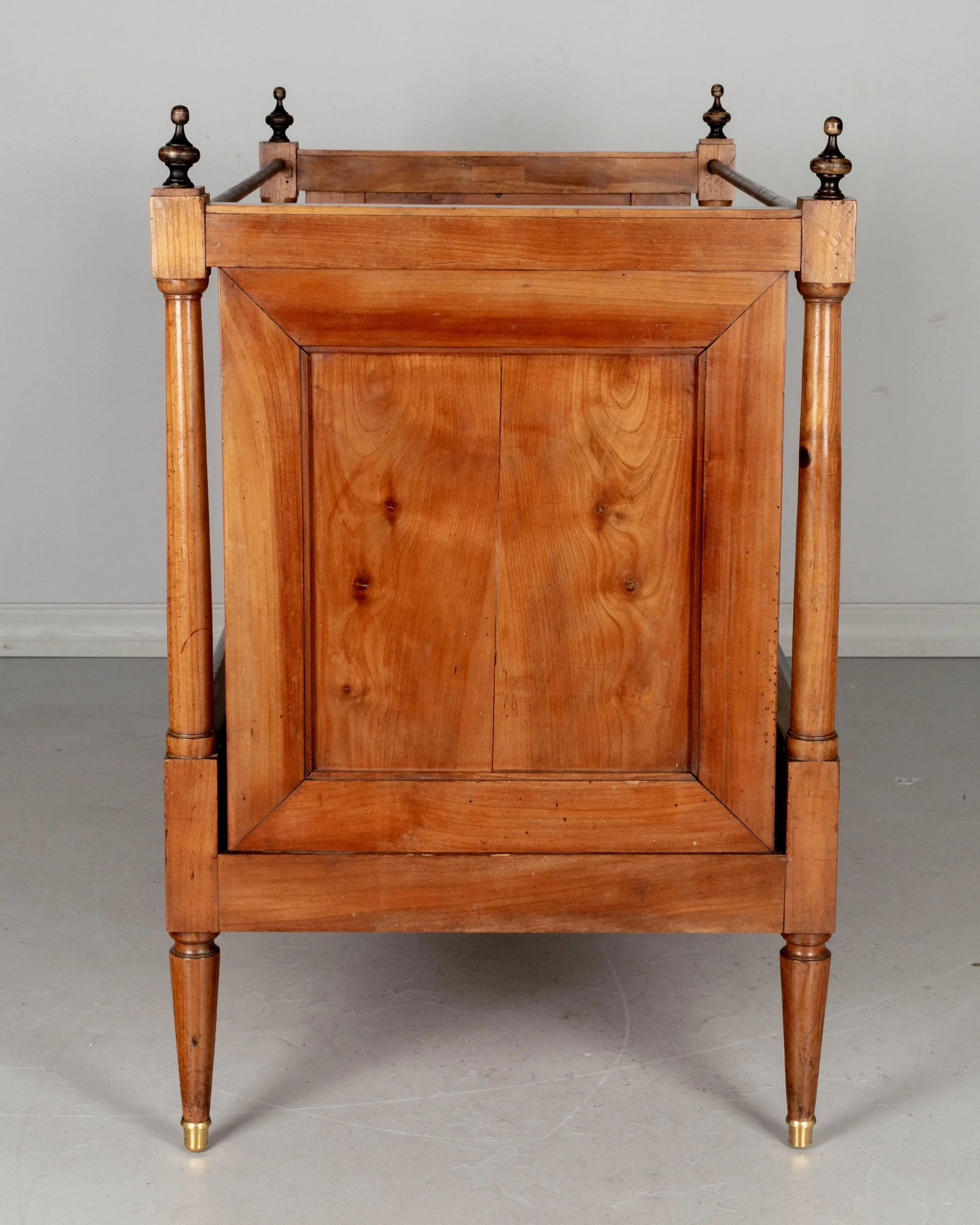 19th Century Napoleon III Child's Bed, Solid Cherry Wood, Hand-Crafted - 9