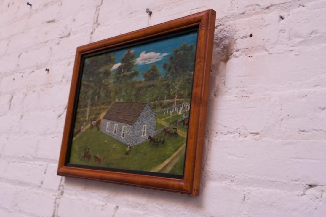 Harvey Milligan Amish Farmhouse Pastoral Scene Oil on Canvas - 6