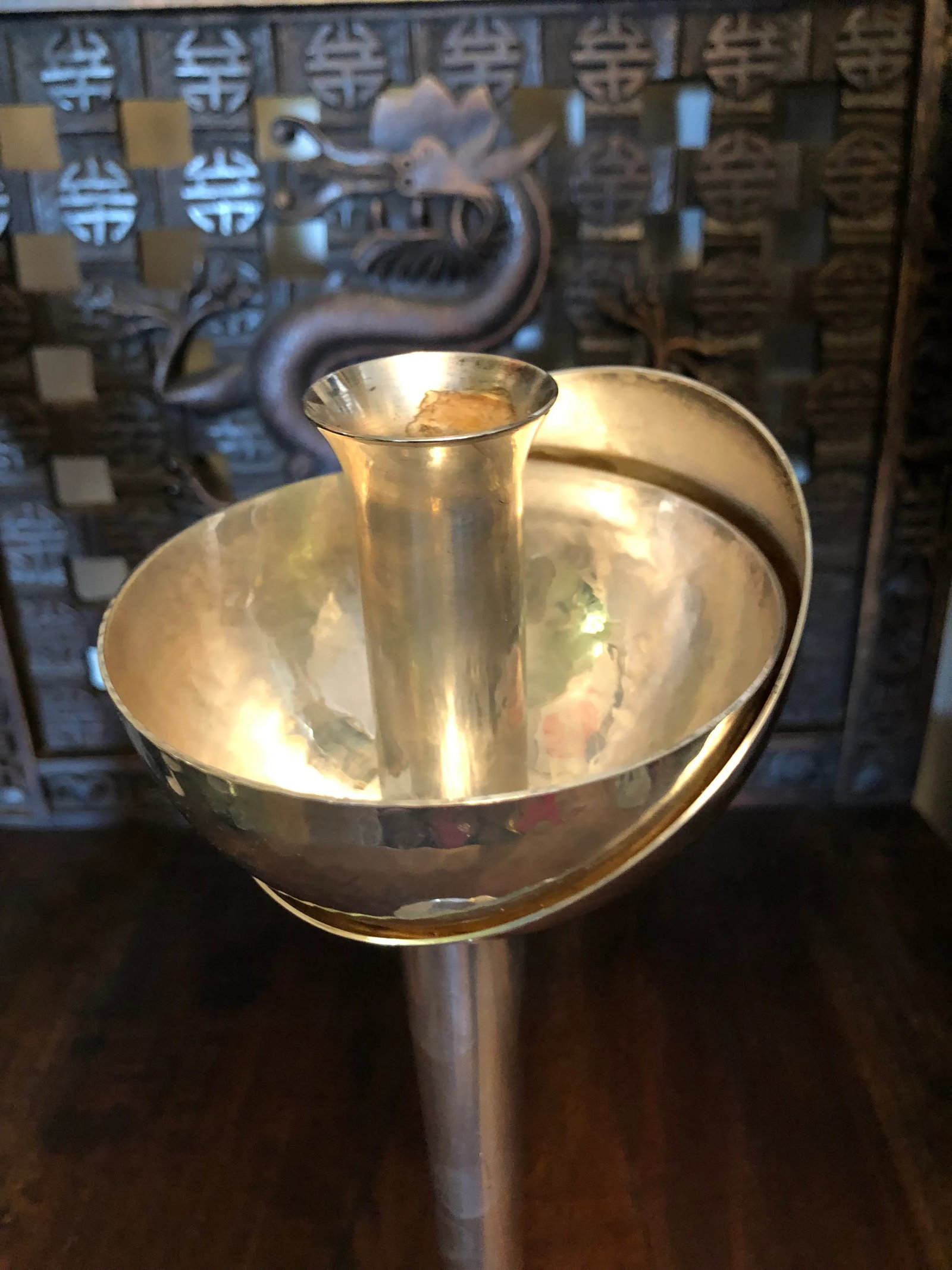 C. 1985 Swid Powell & David Palterer Silverplate Candlestick - 3