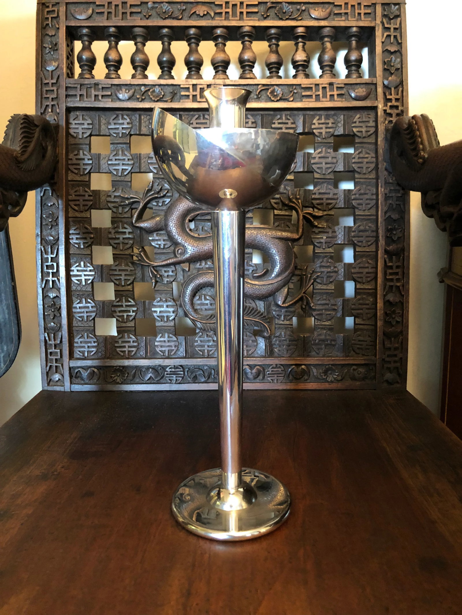 C. 1985 Swid Powell & David Palterer Silverplate Candlestick - 5
