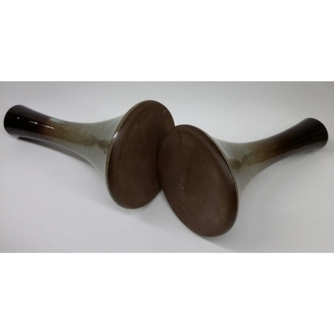 Artisan Mottled Ceramic Vases- A Pair - 7