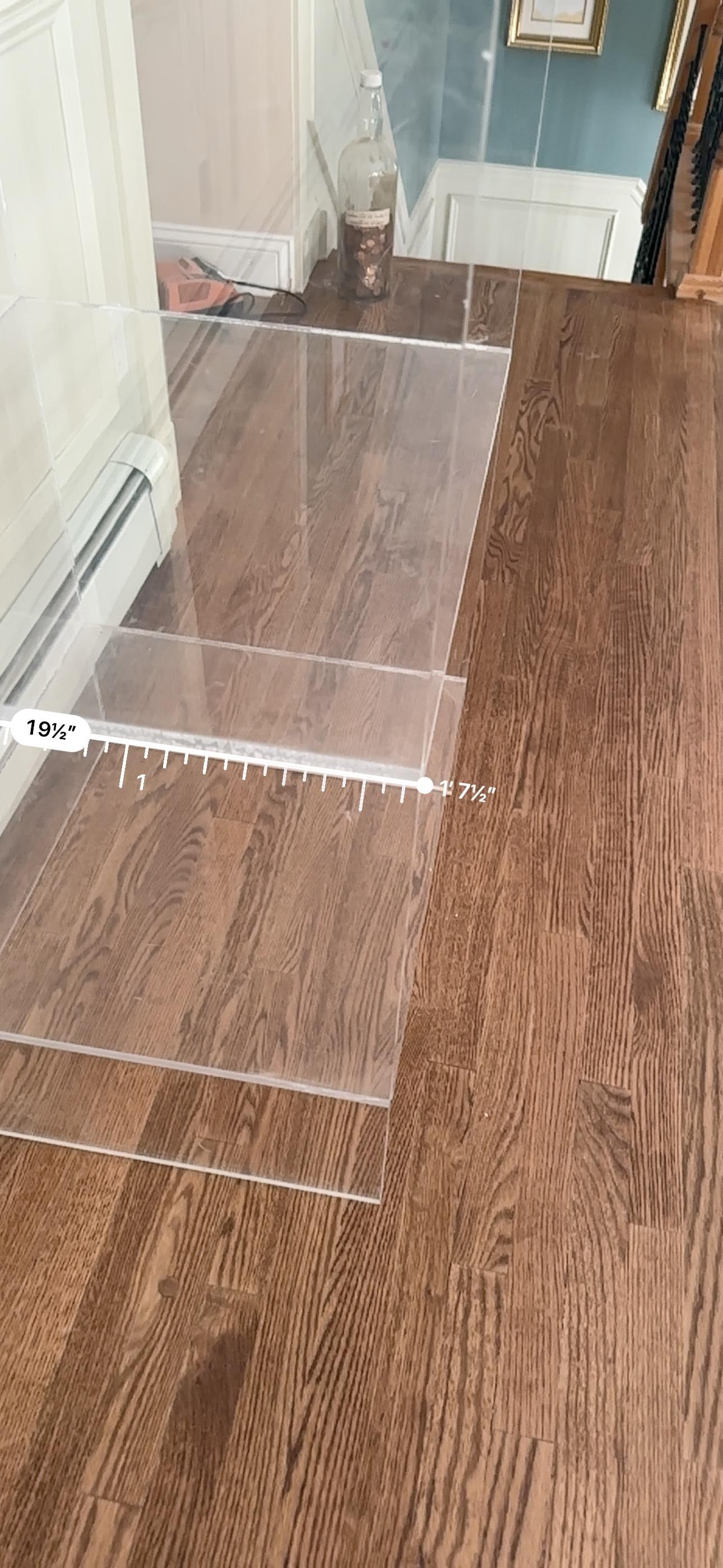 Clear Vintage Lucite Open Cabinet - 3