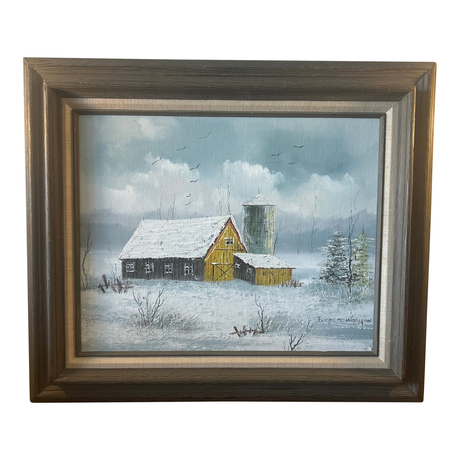 Mid 20th Century Everett Woodson Oil on Canvas American Painter 1933-2016 (1 of 7)