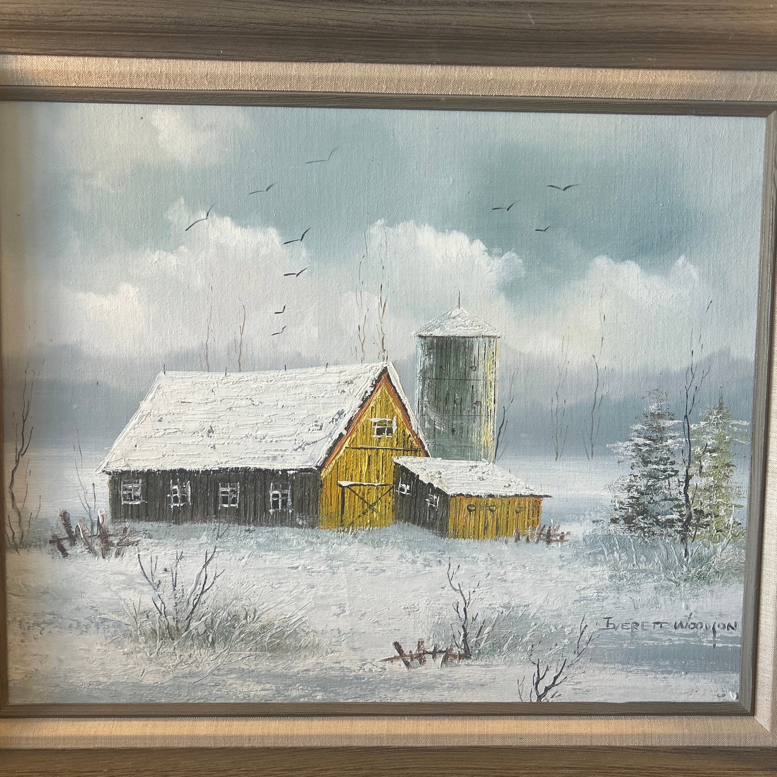 Mid 20th Century Everett Woodson Oil on Canvas American Painter 1933-2016 - 2