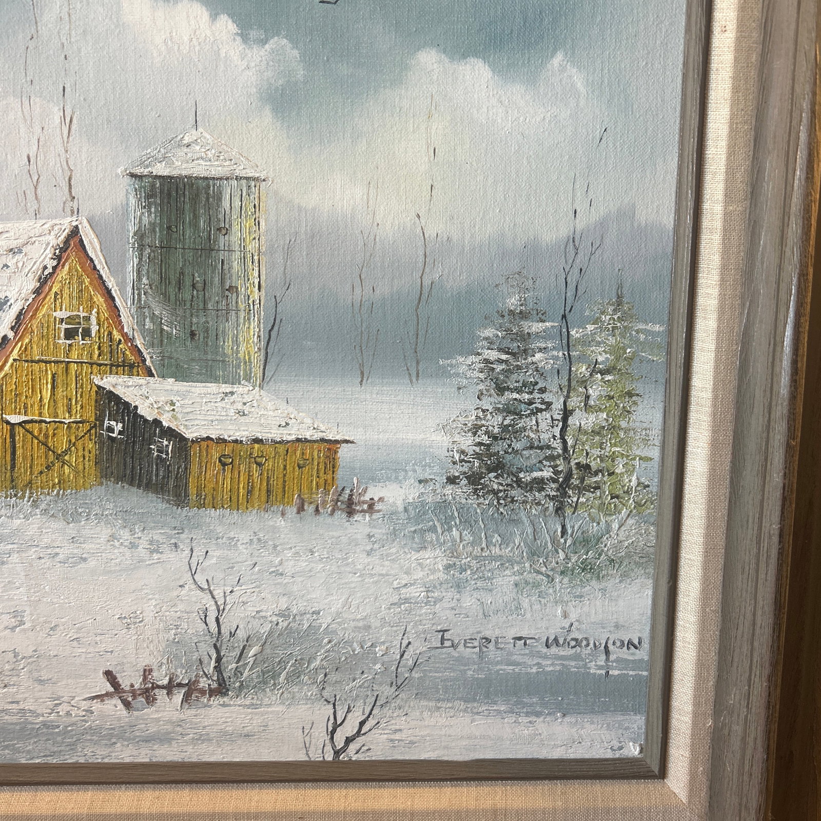 Mid 20th Century Everett Woodson Oil on Canvas American Painter 1933-2016 - 4