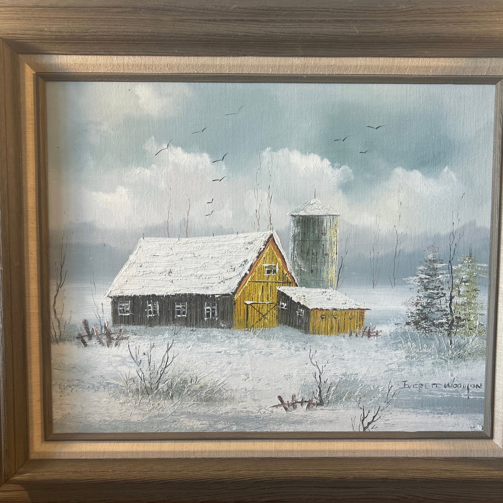 Mid 20th Century Everett Woodson Oil on Canvas American Painter 1933-2016 - 6