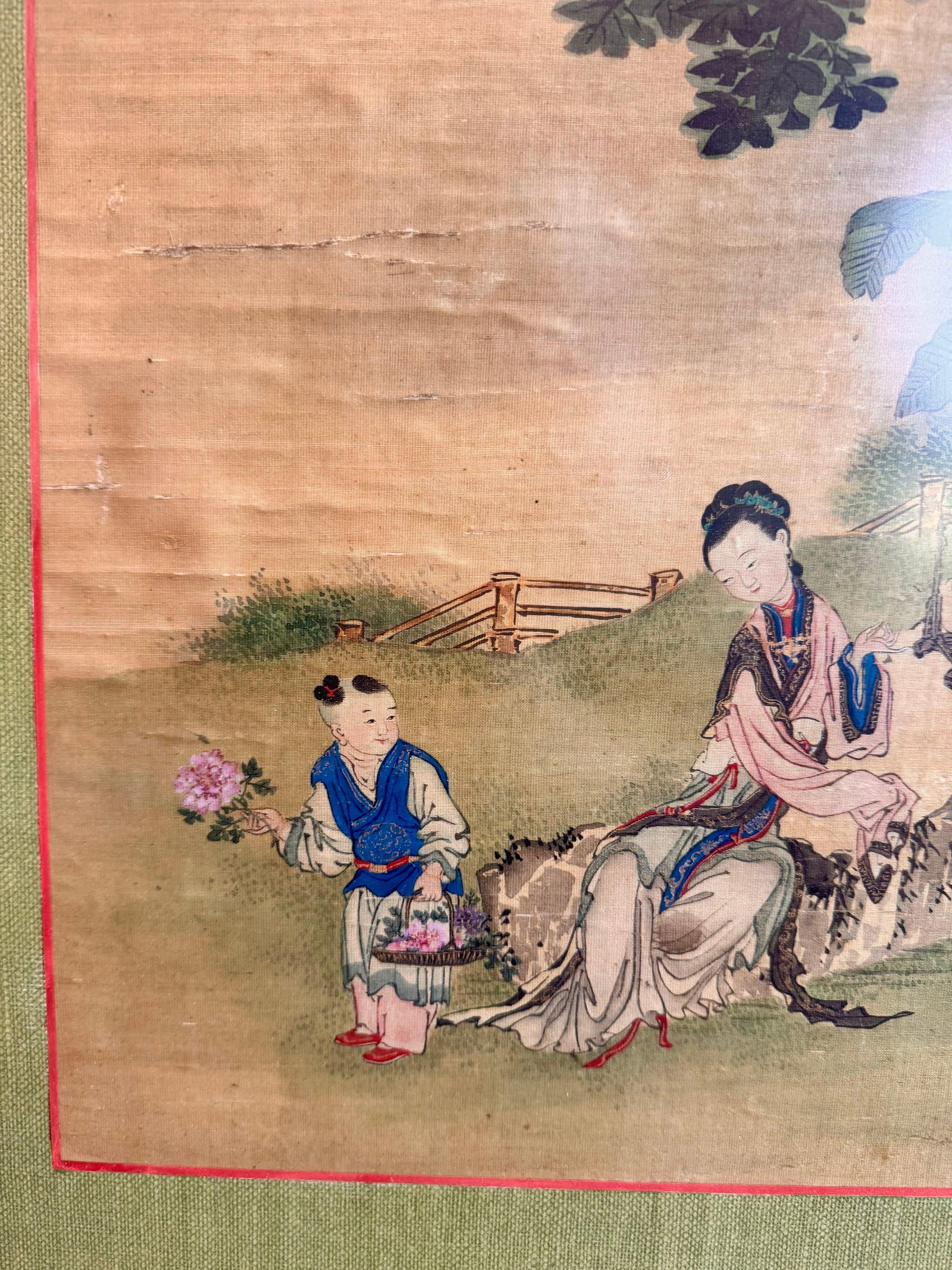 Antique Asian Painting on Silk - 2