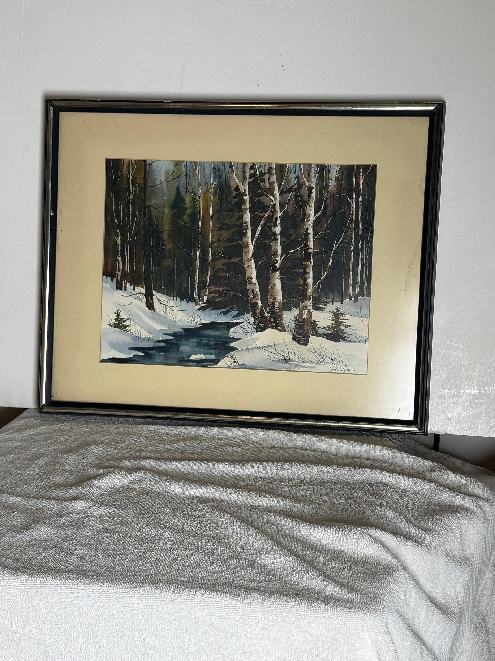 1970s Ruby Egnew Artist "Stream in Forrest" - 4