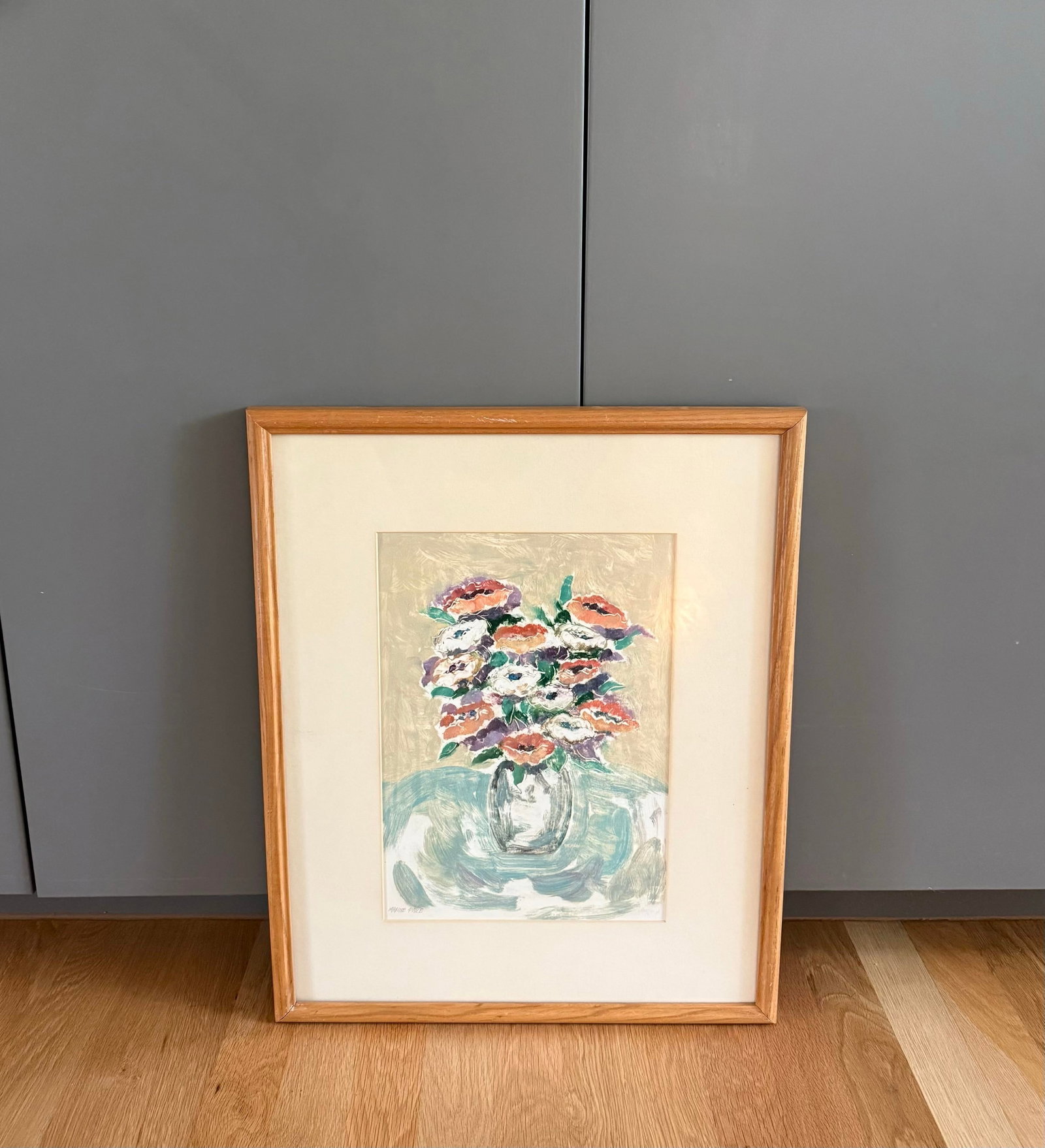 Vintage Framed Floral Still Life Painting - 2