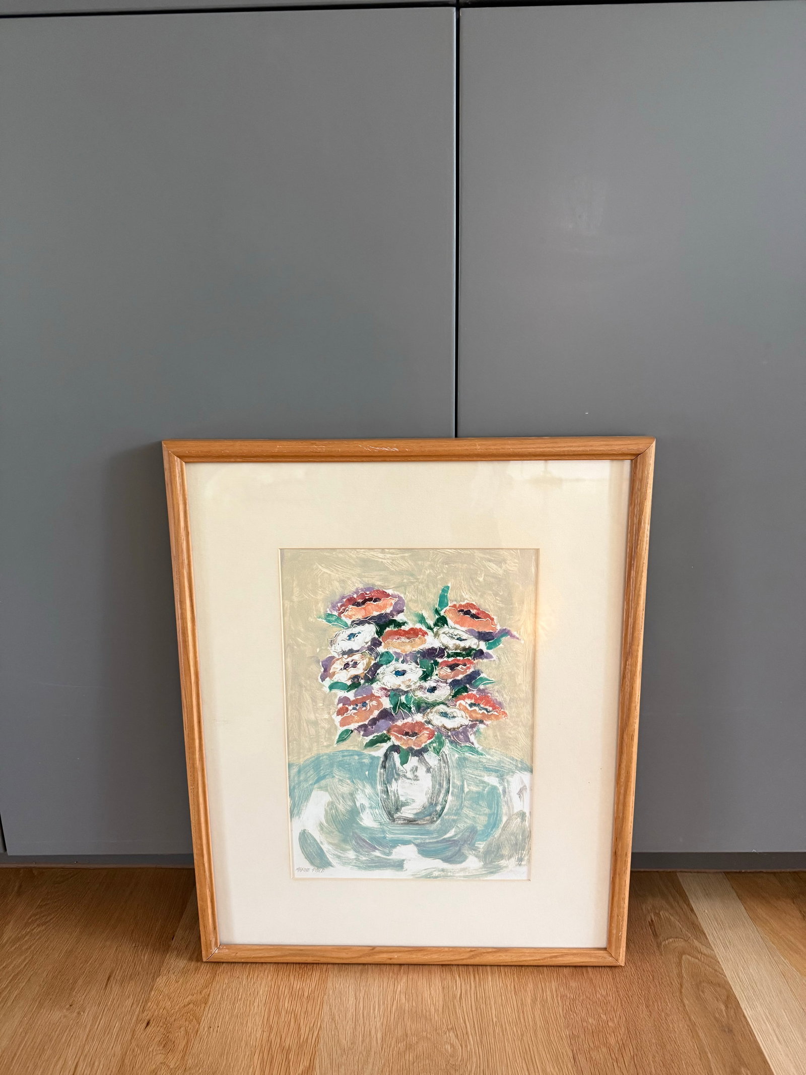 Vintage Framed Floral Still Life Painting - 7