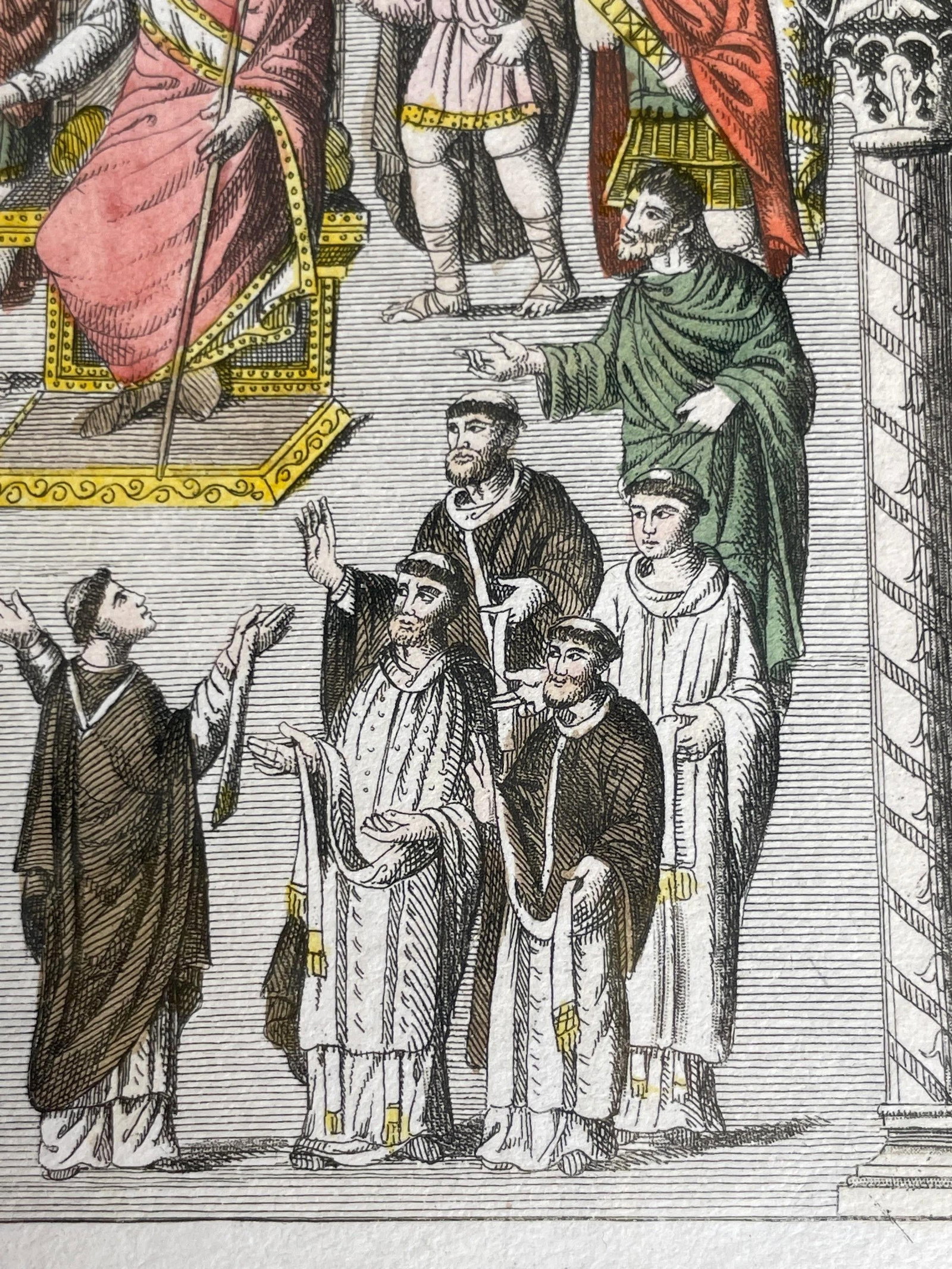 Antique Book Plate Engraving- 1816- King Charles II, The Bald, & Holy Roman Emporer - 9