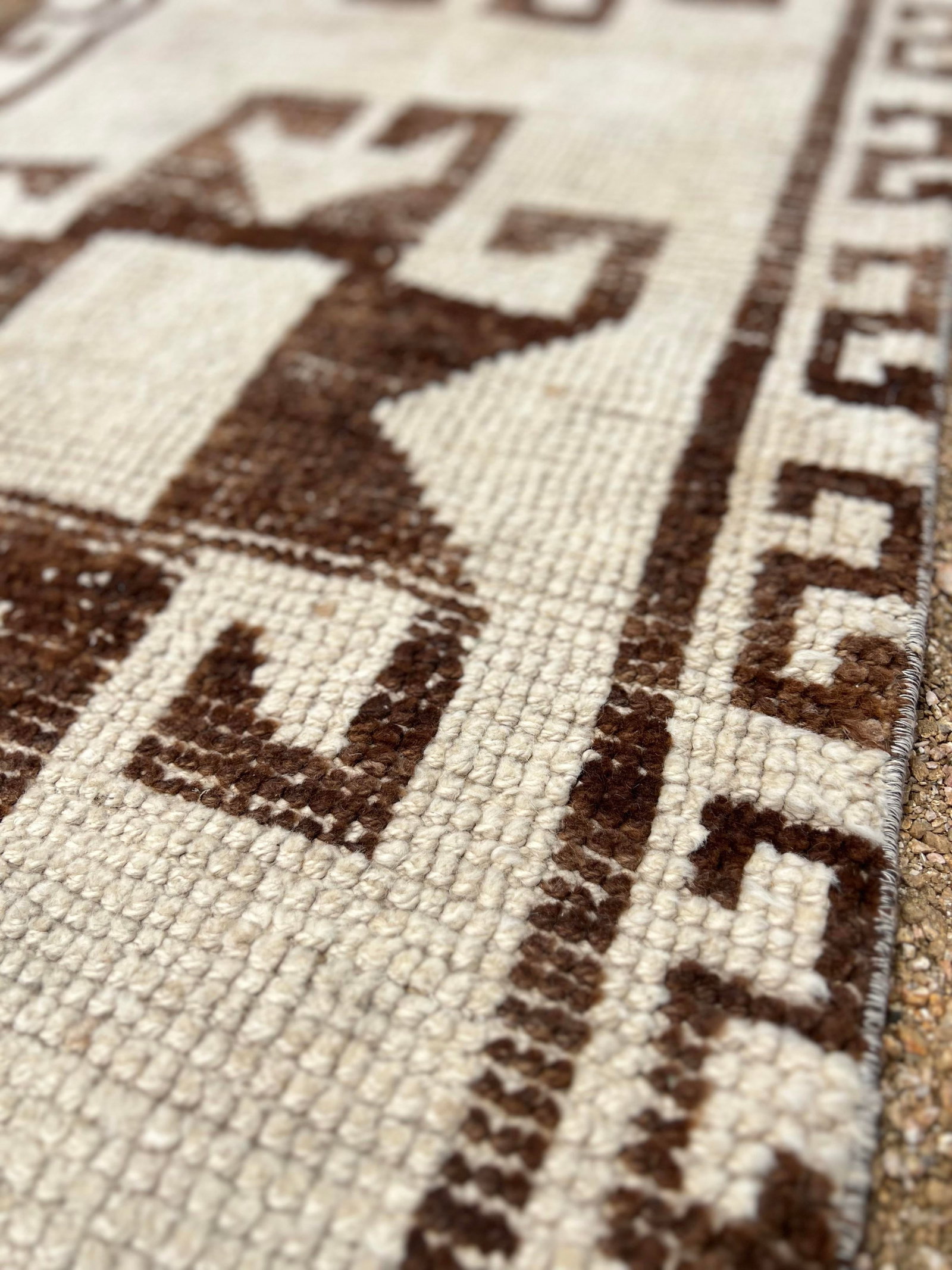 1940s Vintage Kurdish Tribal Wool Runner Rug - 5