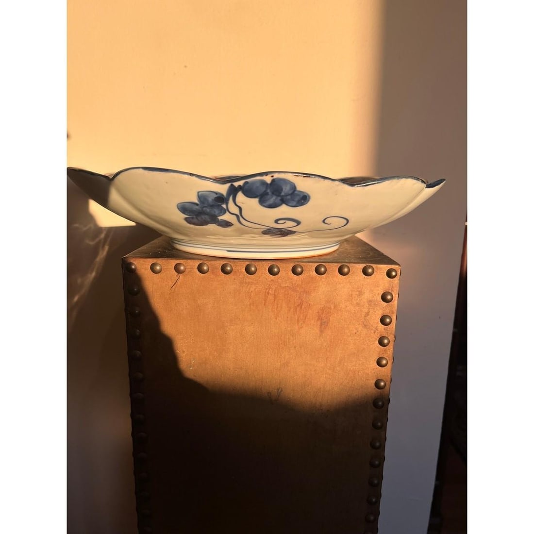 Large 14" Antique Japanese Imari Charger Meiji Period Scalloped Porcelain Plate - 6