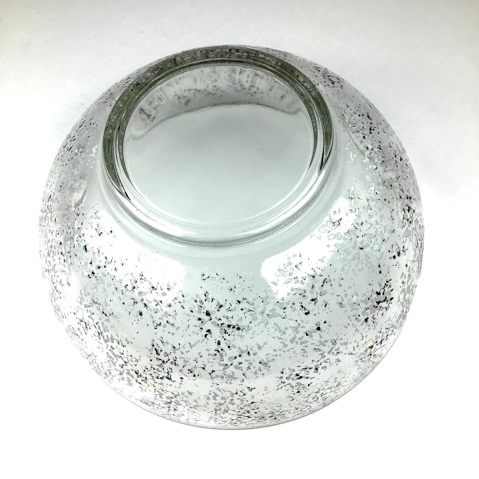 1990s Large Glass Spattered Design All Purpose Bowl - 11