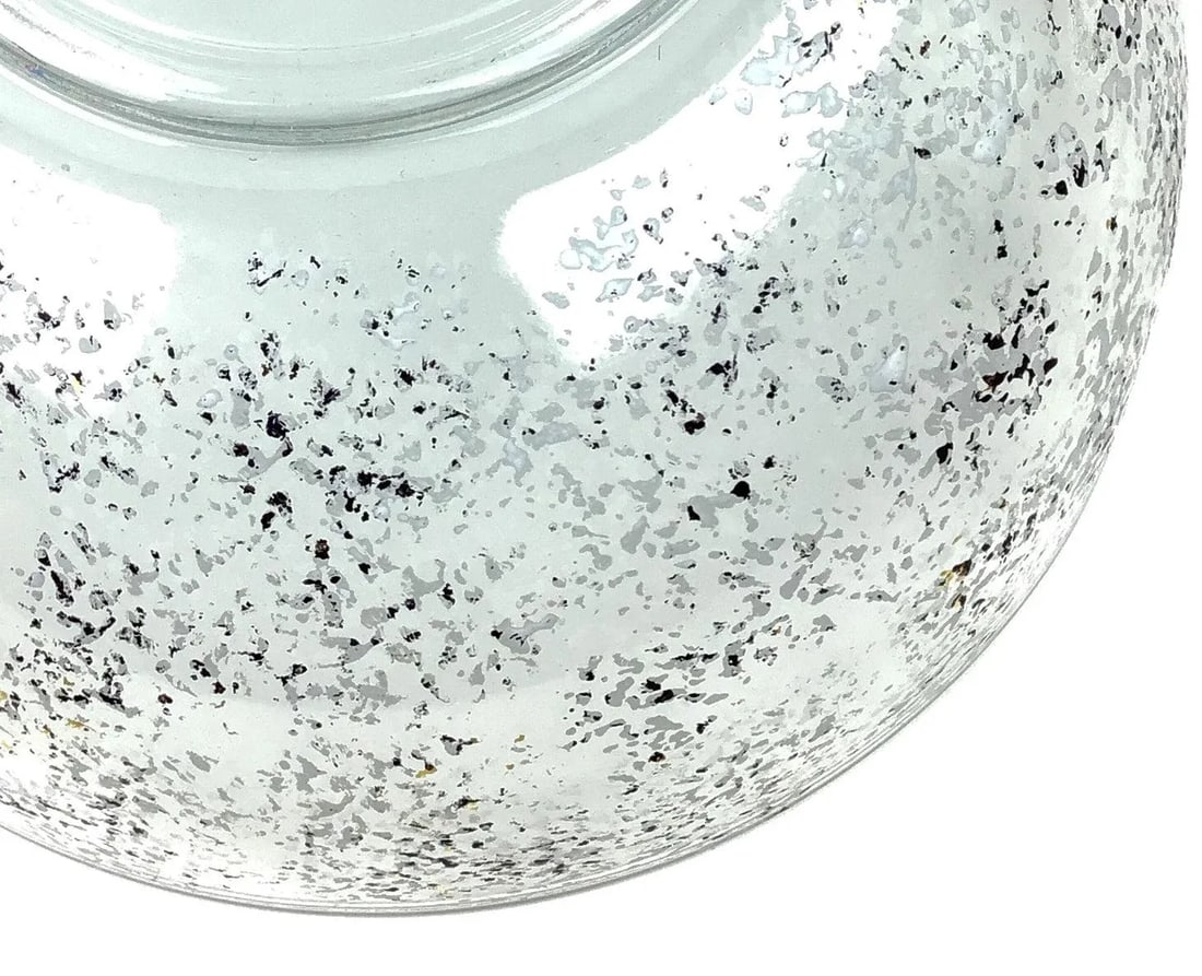 1990s Large Glass Spattered Design All Purpose Bowl - 8