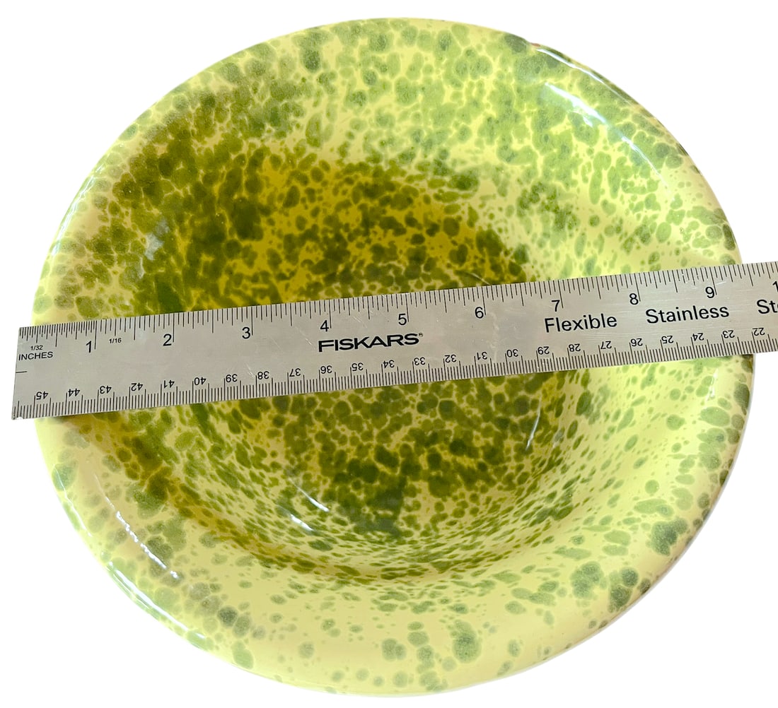 Italian Puglian Terracotta Passata Bowl "Schizzato" Splatterware Bowl in the Style of Cabana - 7