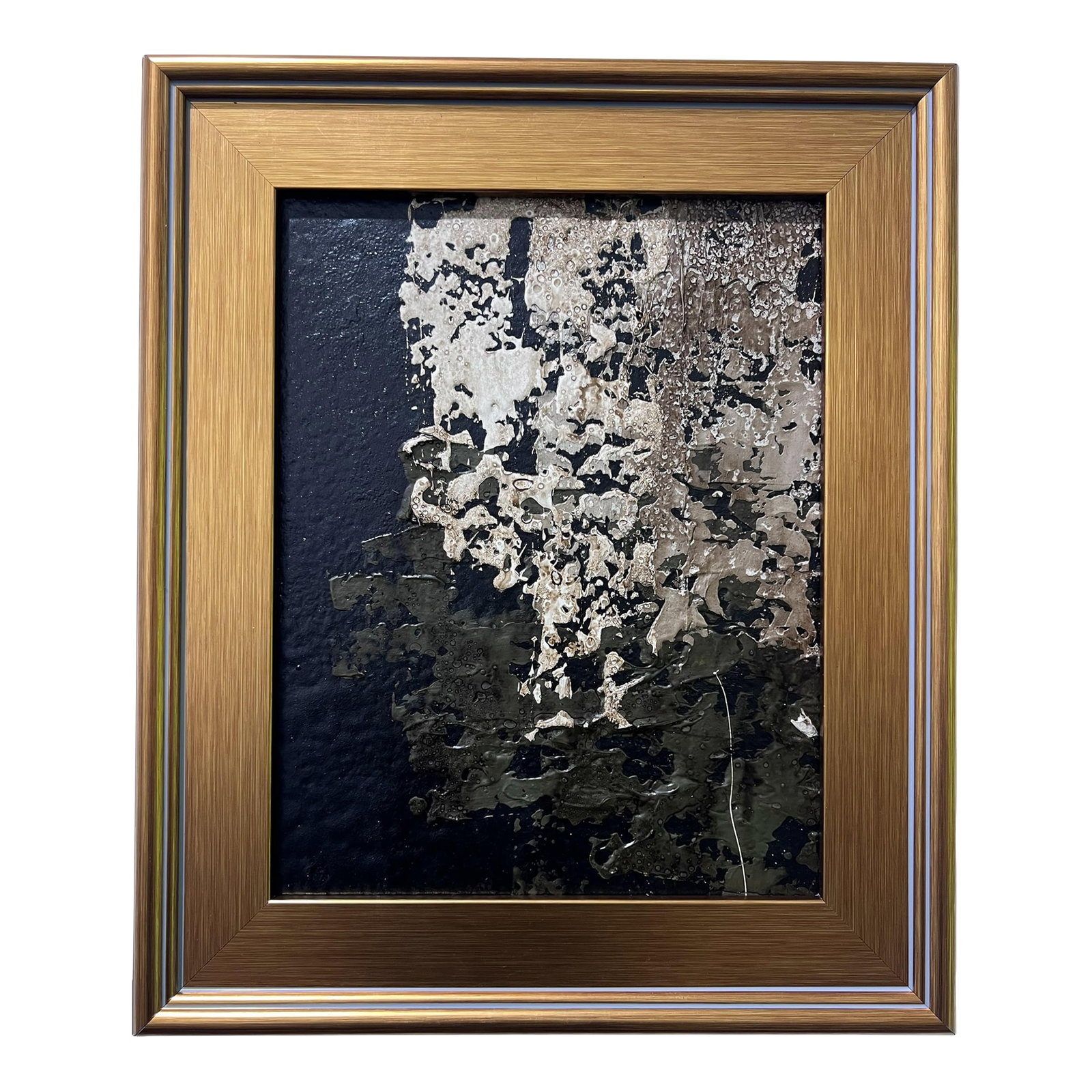 Somber No. 1 - Original Abstract Painting by J. Kent Martin: This original mixed-media abstract painting by J. Kent Martin is inspired by aerial views of farmland and the ordered patterns of roads and city streets. Built through layers of paint that are