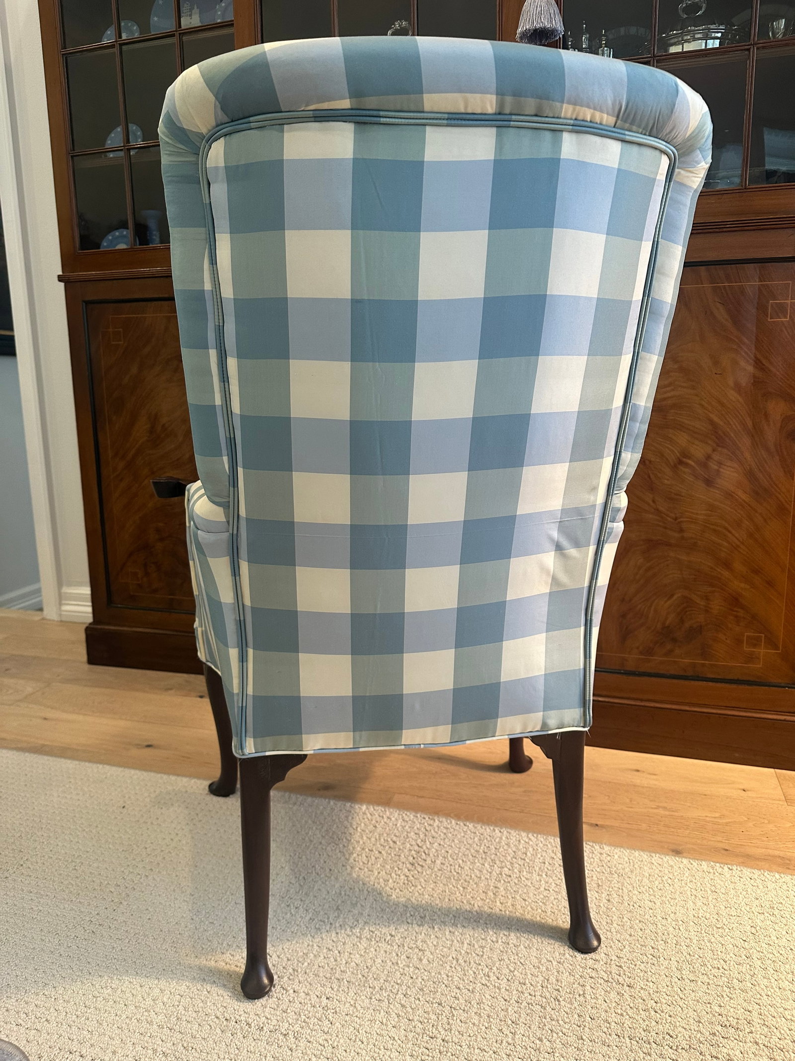 Antique Armchair | Lee Jofa Silk Upholstery - 7