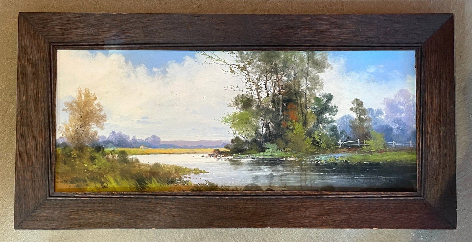 Early 20th . Romantic Framed British Landscape Painting - 2