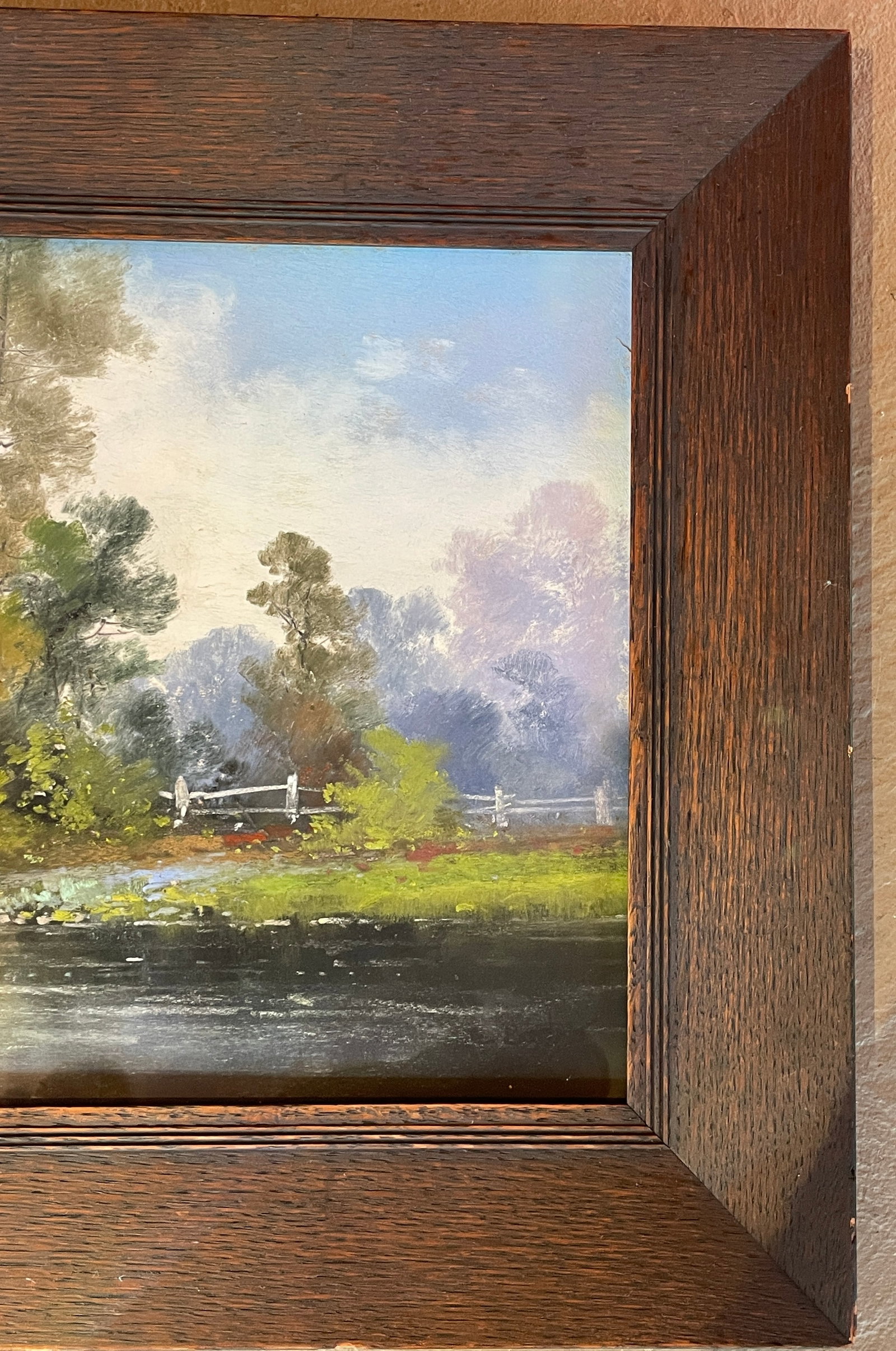 Early 20th . Romantic Framed British Landscape Painting - 3