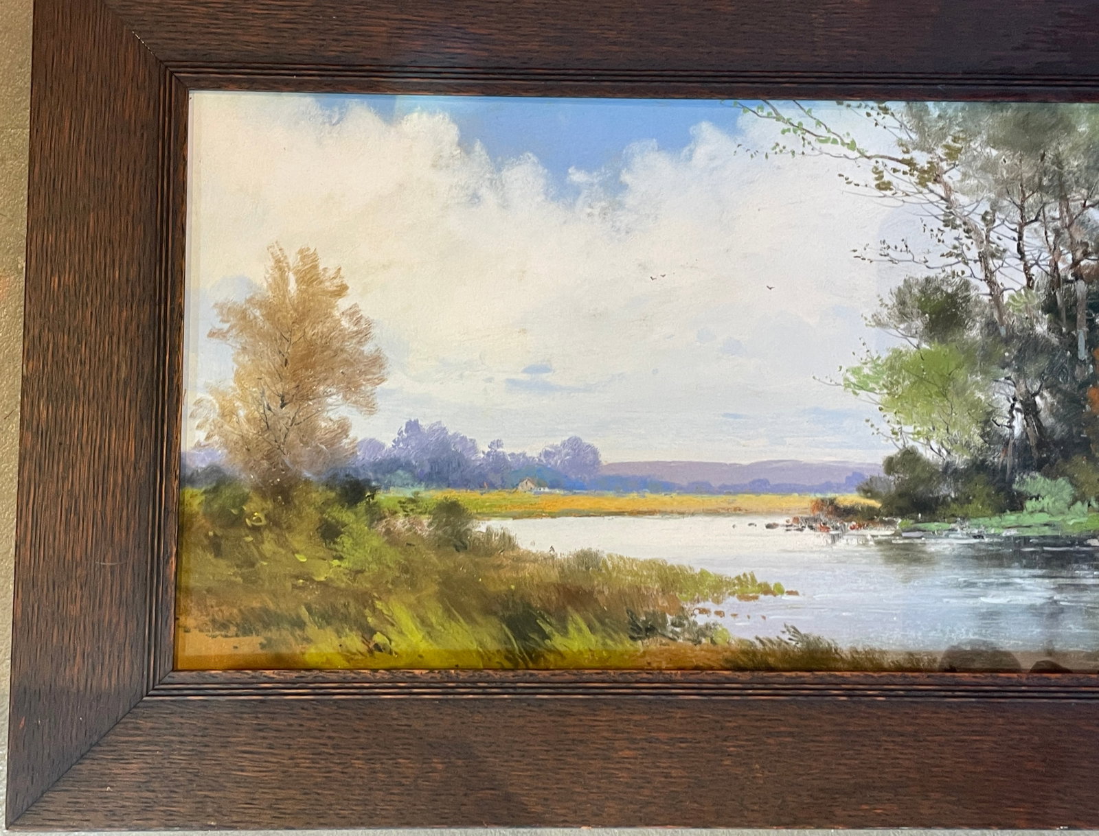Early 20th . Romantic Framed British Landscape Painting - 4