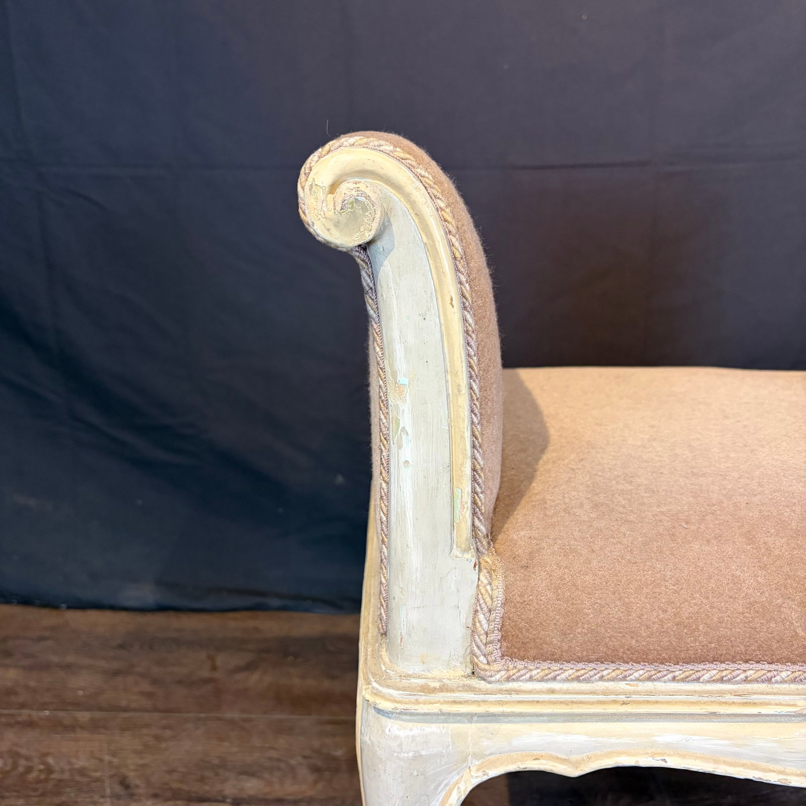 Antique French Painted Louis XV Banquette Bench - 2