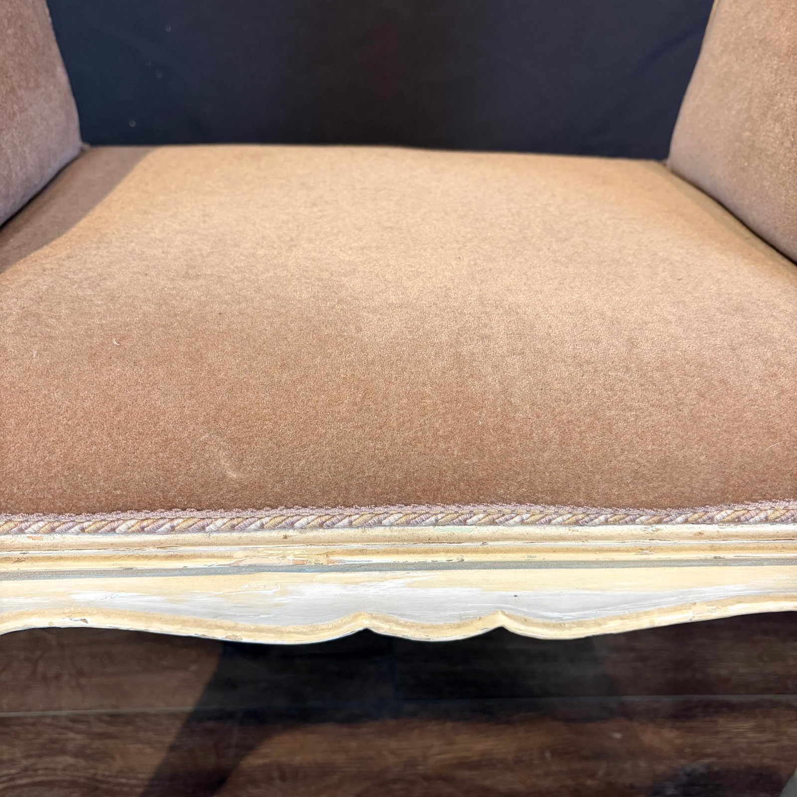 Antique French Painted Louis XV Banquette Bench - 4
