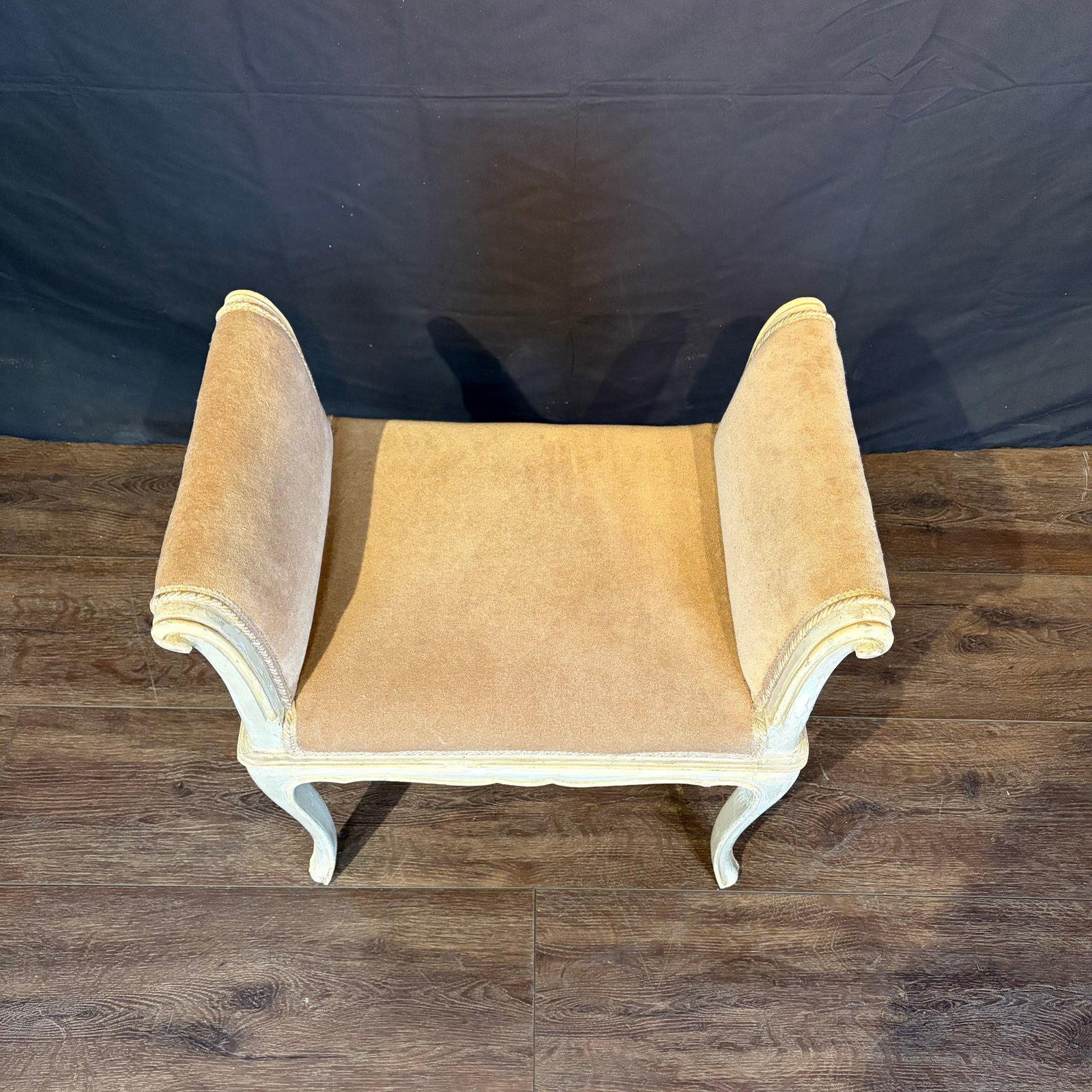 Antique French Painted Louis XV Banquette Bench - 5