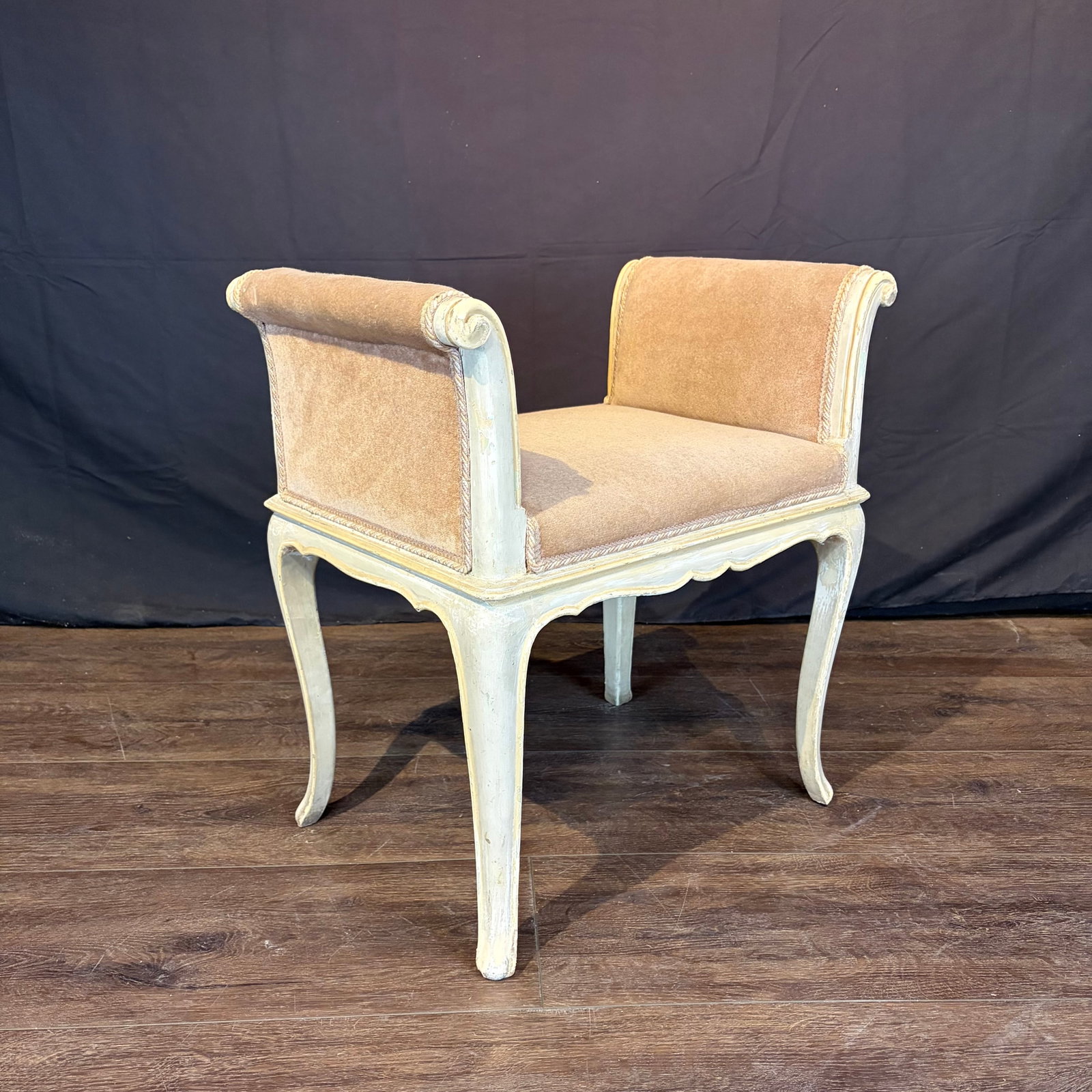 Antique French Painted Louis XV Banquette Bench - 6
