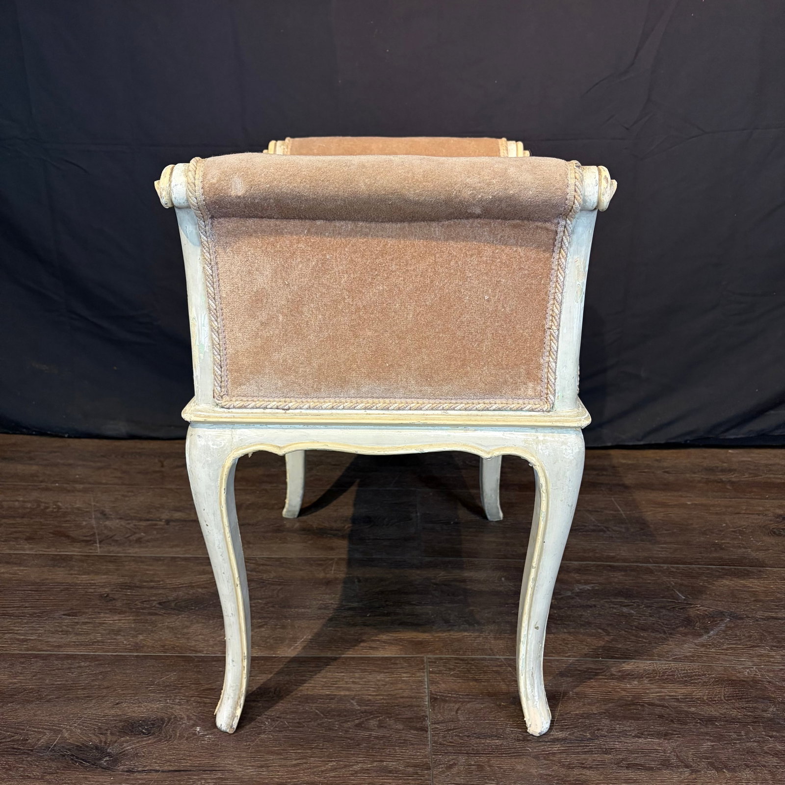 Antique French Painted Louis XV Banquette Bench - 8
