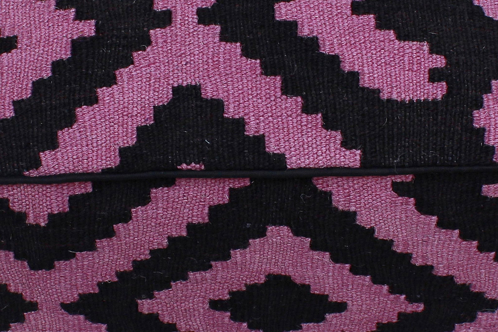 1990s Boho Chic Tribal Handmade Kilim Upholstered Ottoman - 8