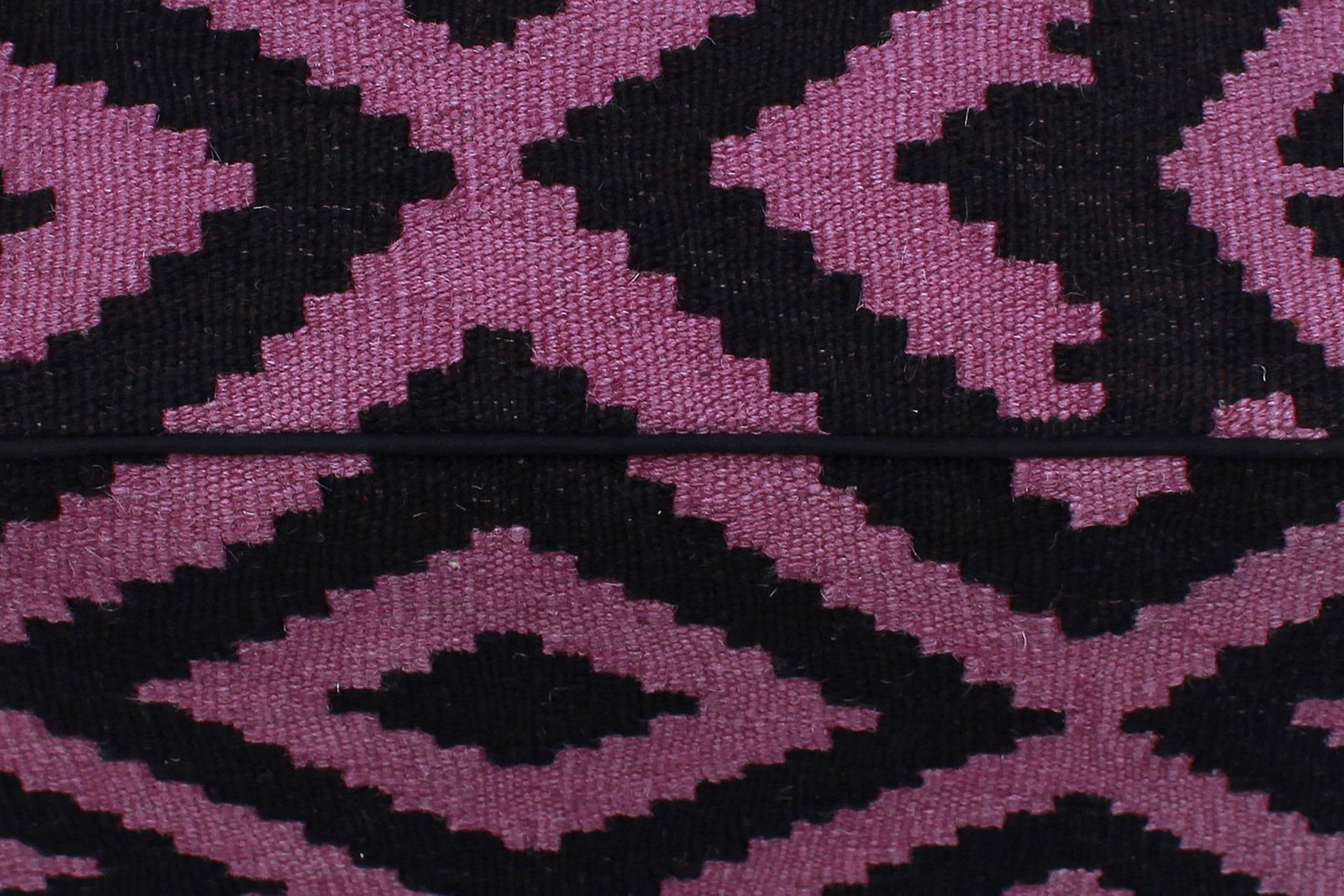 1990s Boho Chic Handmade Kilim Upholstered Ottoman - 6