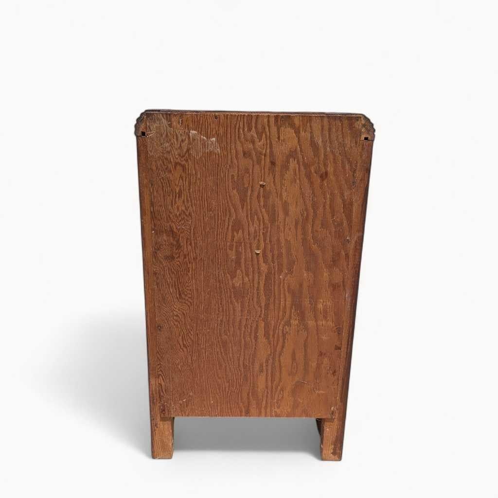 1930s Art Deco Waterfall Three-Drawer Nightstand - 6
