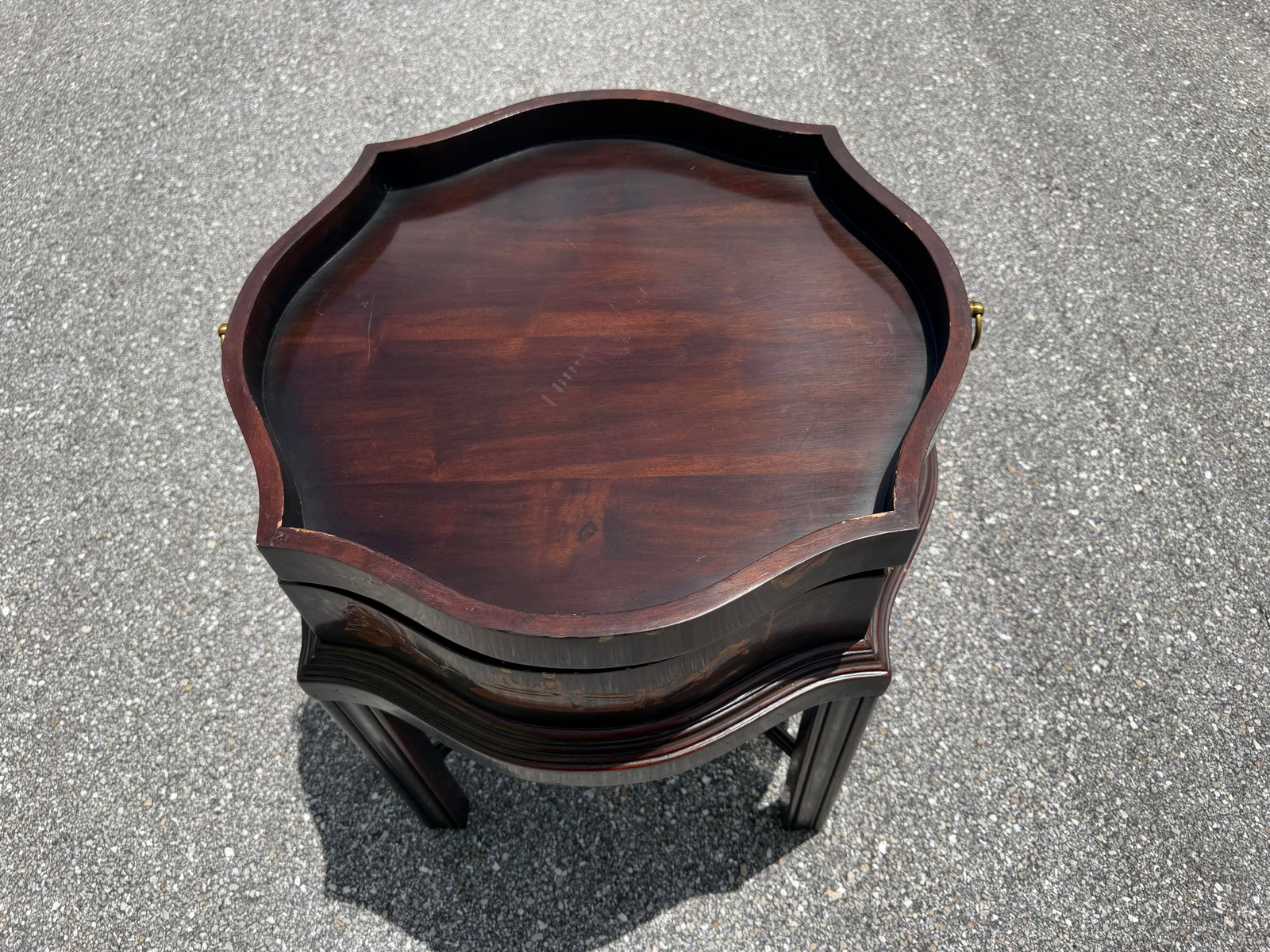 Theodore Alexander Indochine the Floral Painted Box Accent Table - 11