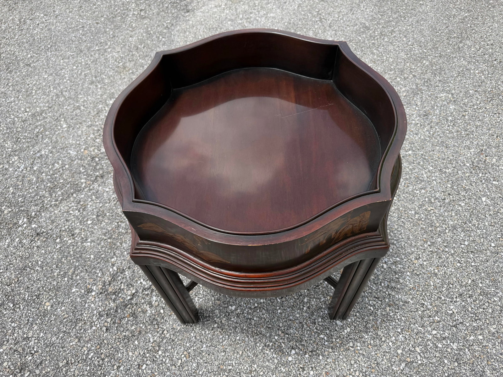Theodore Alexander Indochine the Floral Painted Box Accent Table - 5