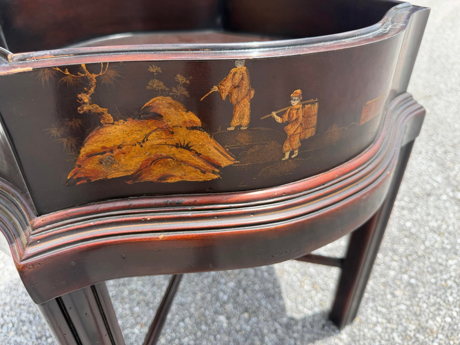 Theodore Alexander Indochine the Floral Painted Box Accent Table - 6