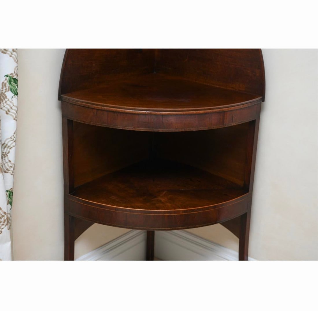 Early 20th Century Empire Style Mahogany Corner Etagere - 3