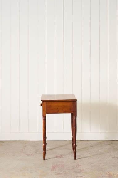 Antique American One Drawer Cherry Side Table (C. 1850) - 5