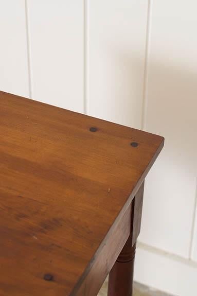 Antique American One Drawer Cherry Side Table (C. 1850) - 7