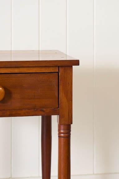 Antique American One Drawer Cherry Side Table (C. 1850) - 9